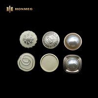 Kancing Logam HONMEO OEM ODM Paduan Seng Kancing Kustom untuk Logo Kancing Shank Besar Kancing Shank Logam