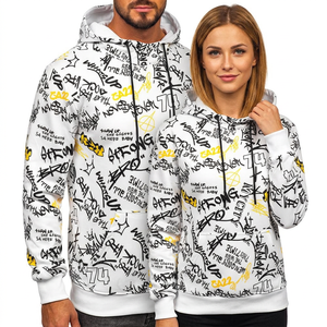 Sudadera con Capucha Oversize Unisex Blanca de Algodón Tejido, Estilo Urbano con Bolsillo, Prenda Ecológica para Otoño - Product Image 1