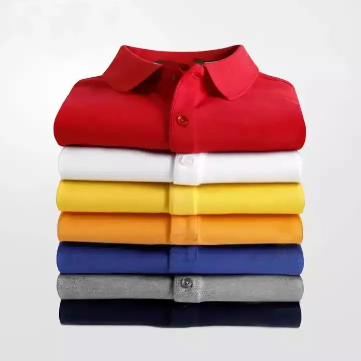Polo Shirts Custom Summer Sports Oversized Men's Short Sleeve Plain Paul Blank Lapel Plus Size Men's T-Shirts