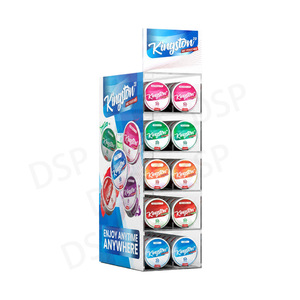 Présentoir à cigarettes en acrylique 5 couches Dsp Desktop, design personnalisé, style moderne et simple, pour les comptoirs de caisse des magasins de proximité - Product Image 2