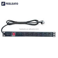 Barre d'alimentation PDU en métal de qualité supérieure, 8 ports, norme allemande, pour l'utilisation d'équipements de centre de données