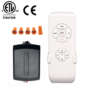 ערכת בקרה אלחוטית אוניברסלית 110-220V למאוורר תקרה עם מתגים מרוחקים ומשדר-מקלט בעל 3 מהירויות - Product Image 1