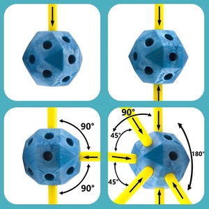 HUADA – ensemble de <span class=keywords><strong>Construction</strong></span> pour enfants, <span class=keywords><strong>Construction</strong></span> créative, Tunnel, château, jeu, <span class=keywords><strong>Fort</strong></span>, blocs de <span class=keywords><strong>Construction</strong></span>, tente, jouets, bricolage, 67 pièces - Product Image 3