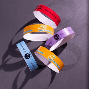 Custom Printed Disposable Tyvek Wristbands, Print Your Logo/Text/Barcode, Ideal for Promotional Events and Branding