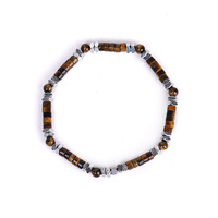 Bracelet en perles d'abacus turquoise blanc naturel, accessoire de mode perlé multicolore pour hommes et femmes, cadeau simple et polyvalent