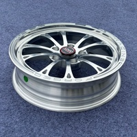 Jantes forgées décalées 17x4.5 18x5 Beadlock Poli Argent pour Drag Racing Mustang Chevy Camaro Challenger Hellcat