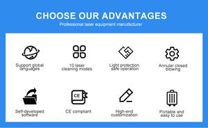 100w 200w 300w Nettoyeur laser refroidi par air Décapant de peinture laser à partir de la rouille du bois Graffiti sur la <span class=keywords><strong>pierre</strong></span> de béton - Product Image 6