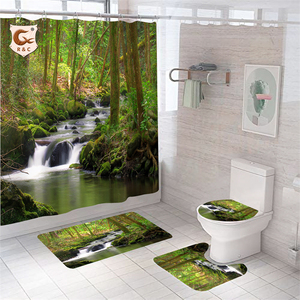 Rideaux <span class=keywords><strong>de</strong></span> douche <span class=keywords><strong>de</strong></span> <span class=keywords><strong>salle</strong></span> <span class=keywords><strong>de</strong></span> bain imprimés 3D, prix d'usine, ensemble <span class=keywords><strong>de</strong></span> rideaux et <span class=keywords><strong>de</strong></span> tapis <span class=keywords><strong>de</strong></span> douche <span class=keywords><strong>de</strong></span> haute qualité - Product Image 1