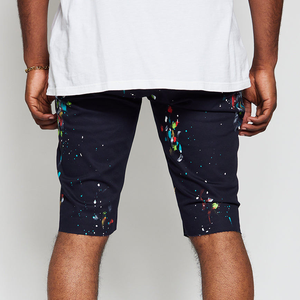 Pantalones Cortos de Mezclilla Casuales de Verano para Hombre, Estilo Vintage, Diseño Personalizado, Transpirables, Cintura Media, <span class=keywords><strong>con</strong></span> Botones, Estilo <span class=keywords><strong>Pintura</strong></span> al Óleo - Product Image 4