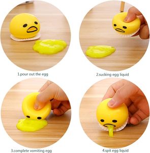 Vomiting <b>Egg</b> Stress Ball Puking <b>Egg</b> Lazy <b>Egg</b> Yolk Novelty Stress Relief Squeeze Toy Funny Gift High Quality Plastic Gag Toy - Product Image 3