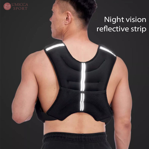 Polyester Weighted Vest Fitness Training Invisible <b>Running</b> Vest <b>with</b> Reflective Sandbag Sports Strength Shoulder Training - Product Image 6