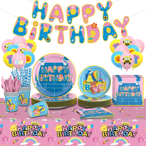 Set da Tavola per 24 Persone con Piatti e Tovaglioli a Tema Insegnante di Inglese, Design Cartoon, Vendita Calda - Product Image 1