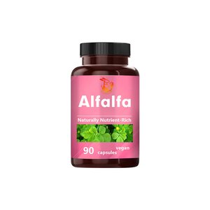 Complément minéral de haute qualité : Capsules d'alfalfa pour adultes – Améliore le système immunitaire et soutient la santé digestive – 90 gélules - Product Image 1