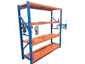 Mracking Popular Adjustable Metal Boltless Shelf Racks Medium Duty Warehouse Storage Rack Units No-Bolt <strong>Stacking</strong> <strong>Shelves</strong> - Product Image 2