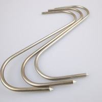 Crochet de préhension industriel robuste en acier inoxydable de type S, extrémité pointue polie, capacité de 100 lb, durable et haute résistance