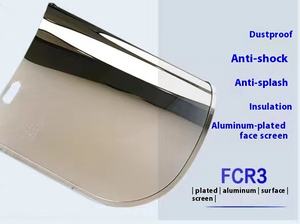 Casco cómodo de grado industrial con visera transparente y equipo de protección de sombrero de copa amarillo para entornos de trabajo de alto riesgo - Product Image 3