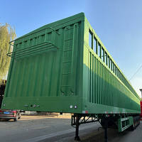 Prix d'usine de haute qualité 6 essieux chargeant 60 80 tonnes clôture de Transport de marchandises agricoles semi-remorque