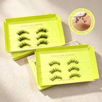 Bouquets de cils pré-collés à bande courbée, styles volumineux, tailles et courbures personnalisées, résistants à l'eau, conformes CE ISO, pour le marché du Royaume-Uni, de France et d'Italie