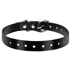 Solid Black TPU Waterproof Comfortable <b>Dog</b> <b>Collar</b> Punk Style Adjustable Buckle Closure for <b>Dogs</b> Cats All Seasons Pet Accessory - Product Image 1
