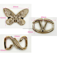Boucles de chaussures tendance en plastique électroplaqué, motifs floraux, papillons et yeux variés, accessoires de chaussures à clous et à picots, vente en gros