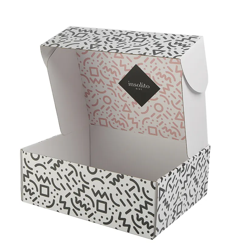 Wholesale Mink False Eyelashes Private Label Box Pink Custom Eyelash Packaging Shipping clothing packaging mailer Box