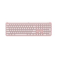 Logitech K950 Kablosuz Mekanik Klavye 108 Tuşlu Çoklu Cihaz BT Klavye Ev Ofis için Düşük Karbonlu Alüminyum Sessiz Tuşlar