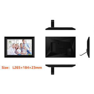 Werkseitiges benutzer definiertes Logo WiFi-Touchscreen Digitaler Foto rahmen <span class=keywords><strong>10</strong></span>-Zoll-Holz-Videowiedergabe - Product Image 4