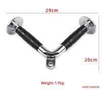 Vente en gros de la poignée en V double corde de fitness à domicile, accessoires de machine Smith, ensemble de fixation pour barre de serrage pour triceps