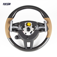 Volant sport de remplacement en cuir et fibre de carbone de qualité supérieure avec bouton SC pour Porsche Macan Cayenne 718 911 Panamera Cayman