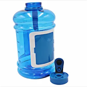 TOOFEEL Sports bottiglia da acqua popolare in plastica da mezzo gallone durevole grande borraccia all'ingrosso con scatola di immagazzinaggio per il Fitness