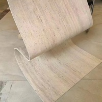 Dalles de pierre artificielle 3D flexibles en travertin 600x1200mm, écologiques, imperméables, ignifuges, modernes, grandes dalles pour intérieur/extérieur, garantie 5 ans