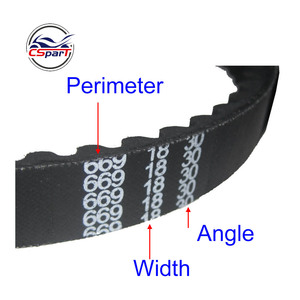 669 18 30 <span class=keywords><strong>CVT</strong></span> Vành Đai Ổ Đĩa Cho GY6 <span class=keywords><strong>49CC</strong></span> 50CC 139QMB Scooter ATV Jonway Baotian Roketa Taotao Phụ Tùng - Product Image 2