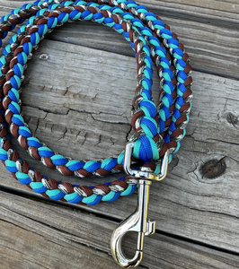 Küçük veya Büyük Köpekler İçin Paracord 1.5 Metre Köpek Tasması, Eğitim ve Yürüyüş İçin Alaşımlı Çizgili Desenli Güçlü Paracord Tasma - Product Image 3