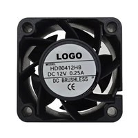 Ventilateur axial 40x40x28mm DC 12V/24V, 5 pales, roulement à billes, durée de vie de 70 000 heures, pales en plastique, ventilateur de refroidissement d'air