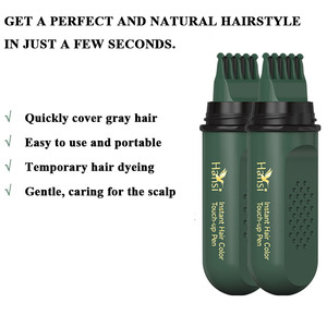 Stylo Teinture Capillaire Bio, Coloration Instantanée, Couleur Temporaire pour une Beauté Rapide, Soin Personnel, Stylo Teinture Cheveux Noir Naturel - Product Image 3