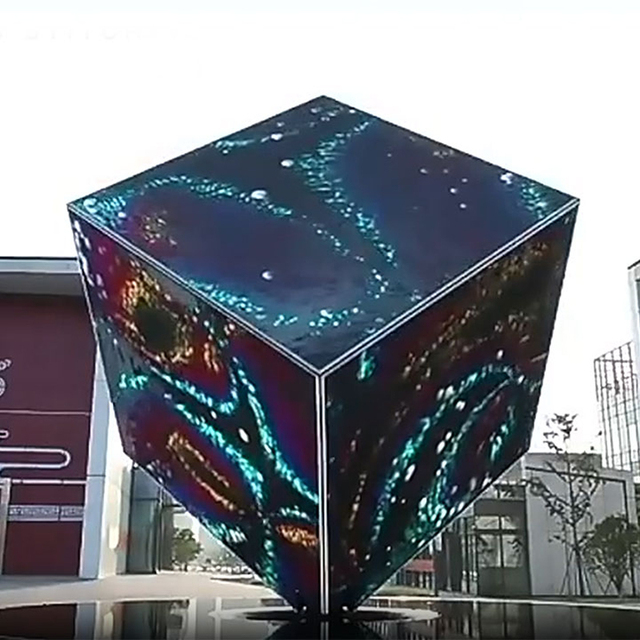 Mormann Led Panel Pixel Pitch 2.6mm Billboard 3D Cube Display With Full Front Service