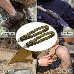 Portable Steel Manual Braided Hand Chainsaw DIY Grade Survival Tool for Outdoor Camping and Hiking Emergency Cutter Rope - Product Image 4