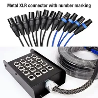 Câble Audio Multicœur XLR Professionnel à 8/12/16/20/24/32 Canaux avec Boîtier de Scène, Usine OEM/ODM
