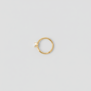 Pendientes de Aro Mini con Diamantes Solitarios de Cartílago - Product Image 1