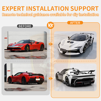 Kit Carrozzeria Stile XX per Ferrari SF90, Paraurti Anteriore e Posteriore in Fibra di Carbonio, Minigonne Laterali, Cofano Motore, Cofano Posteriore, Spoiler Posteriore