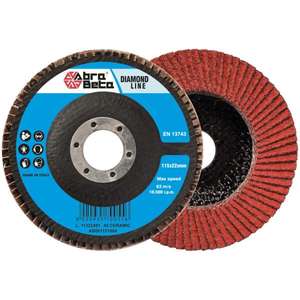 ABRA BETA - AB001152006 Disques à lamelles avec support en fibre de verre et toile abrasive en céramique à profil conique (multi-pack) - Product Image 1