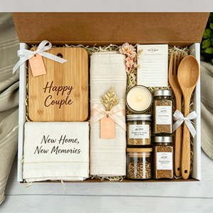 Cofanetto Regalo per Cuochi <span class=keywords><strong>a</strong></span> Casa per Nuova Casa, Inaugurazione Casa, Matrimonio, Coppia, Figlia, <span class=keywords><strong>Mamma</strong></span> con Tagliere Personalizzato, Tazza <span class=keywords><strong>e</strong></span> Barattoli Spezie - Product Image 5