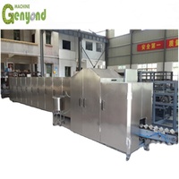 Machine de fabrication de cônes de gaufrettes de crème glacée automatique bon marché à petite échelle de Shanghai ligne de production de cônes