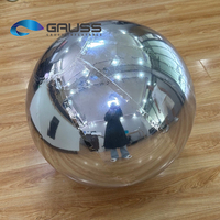 Boule miroir gonflable géante argentée, ballon réfléchissant pour festival, fête, spectacle sur scène, boîte de nuit, décoration intérieure