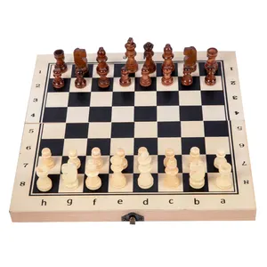 Échecs magnétiques jouets éducatifs en bois éducation précoce des enfants illumination table parent-enfant jeu d'échecs