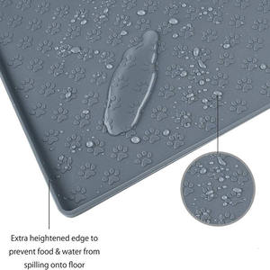 Lynpet Factory Groothandel Hoge Rand Waterdichte Hondenvoedermat Vierkante Zindelijkheidstrainingsmat Siliconen Urine Mat Bakhouder Bescherming - Product Image 1