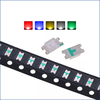100PCS LED de Codificación Inversa 1206 Rojo/Verde/Amarillo/Azul/Blanco con Parche, Bombilla Luminosa para Teclado