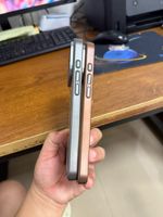 Coques de téléphone magnétiques en métal pour 17 Pro Max avec support caméra, design antichoc, couleurs personnalisables