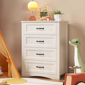 Moderne Vertikale Aufbewahrungskommode mit Schwarzen Metallgriffen und Kippschutz-Set Ideal für Kleidung und Accessoires Organisation - Product Image 1