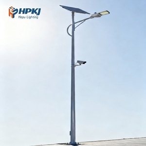 เสาไฟโซลาร์เซลล์ Hepu สำหรับโครงการให้แสงสว่างบนถนนของรัฐบาล - Product Image 2